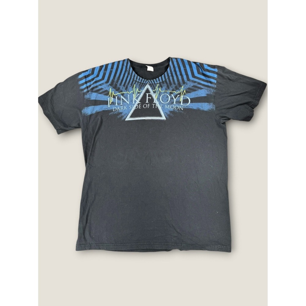 Pink Floyd Men's Black Graphic T-Shirt Dark Side of the Moon Size L 2008‎